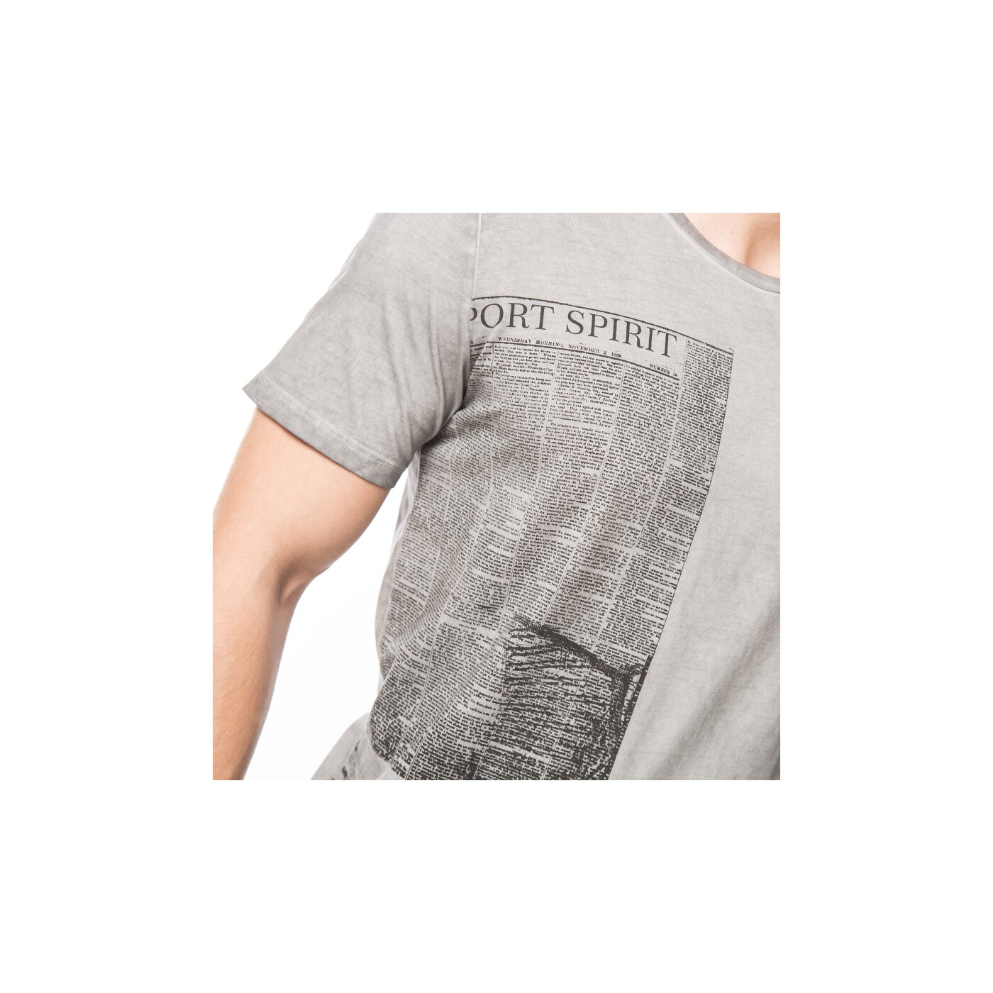 Koszulka męska UMBRO T-SHIRT WORD ul16tsm84001 kolor szary
