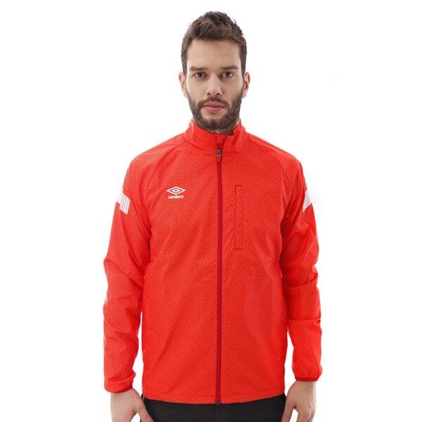 Kurtka przejściowa męska UMBRO KURTKA TRN SHWR JKT 62269ul77 kolor czerwony