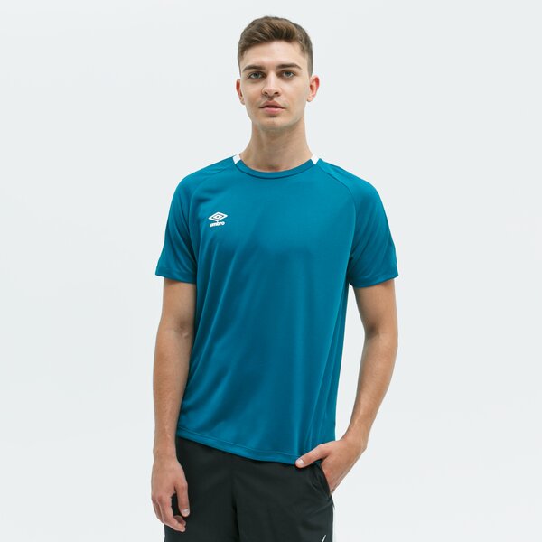 Koszulka męska UMBRO T-SHIRT FW CREW TRAINING JERSEY 65856u-fan kolor niebieski