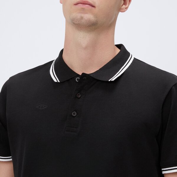 Koszulka polo męska UMBRO POLO ESS SHIRT ul125pom01002 kolor czarny