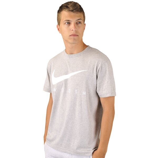 Koszulka męska NIKE T-SHIRT LOGO BLACK 429671050 kolor szary