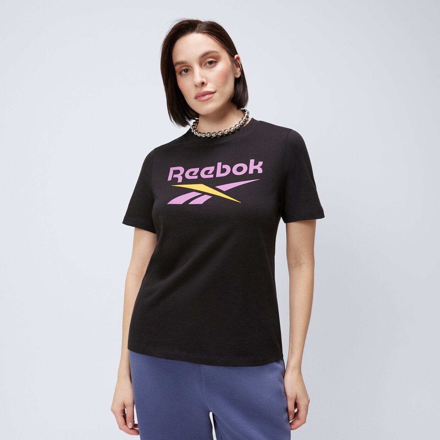 Koszulka damska REEBOK T-SHIRT IDENTITY BIG LOGO TEE 100215156 kolor czarny