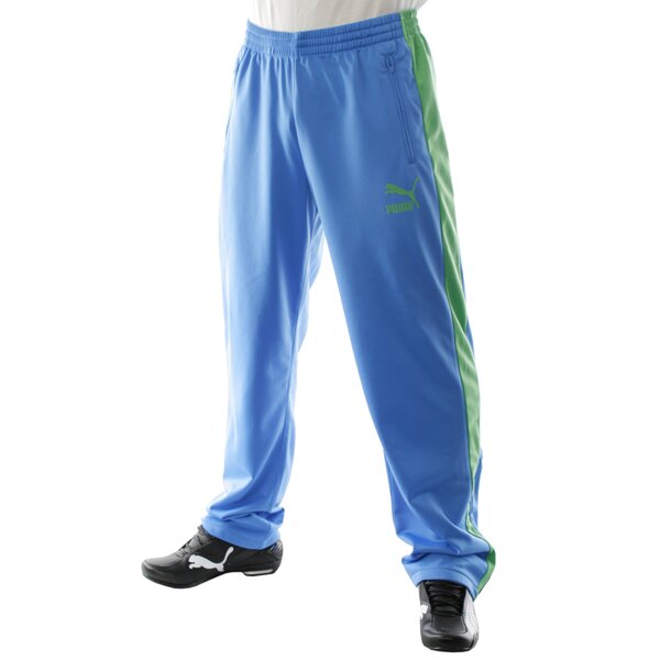 Spodnie dresowe męskie PUMA SPODNIE HEROES T7 TRACK  PANTS 55787645 kolor niebieski