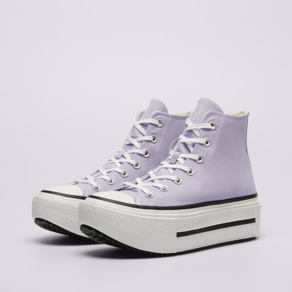 Buty sportowe damskie CONVERSE CHUCK TAYLOR ALL STAR LIFT DOUBLE STACK a15206c kolor fioletowy