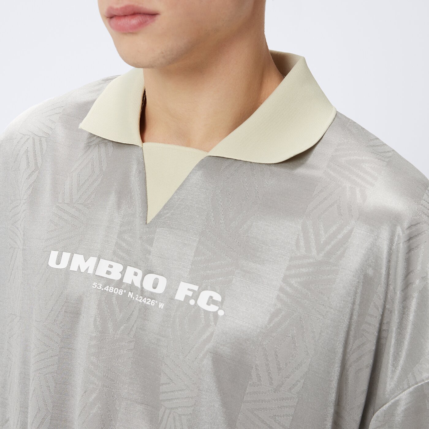 Koszulka męska UMBRO T-SHIRT FOOTBALL SHIRT 66633u-mss kolor szary