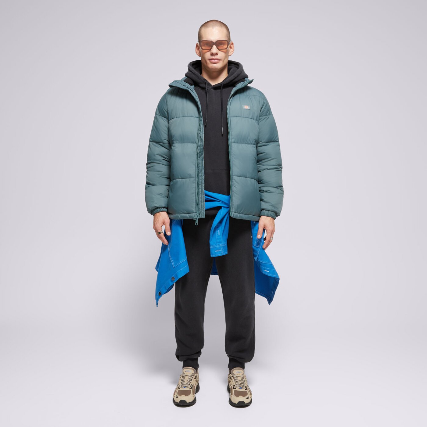 Kurtka zimowa męska DICKIES KURTKA ZIMOWA WALDENBURG JACKET dk0a4xp20ln1 kolor niebieski