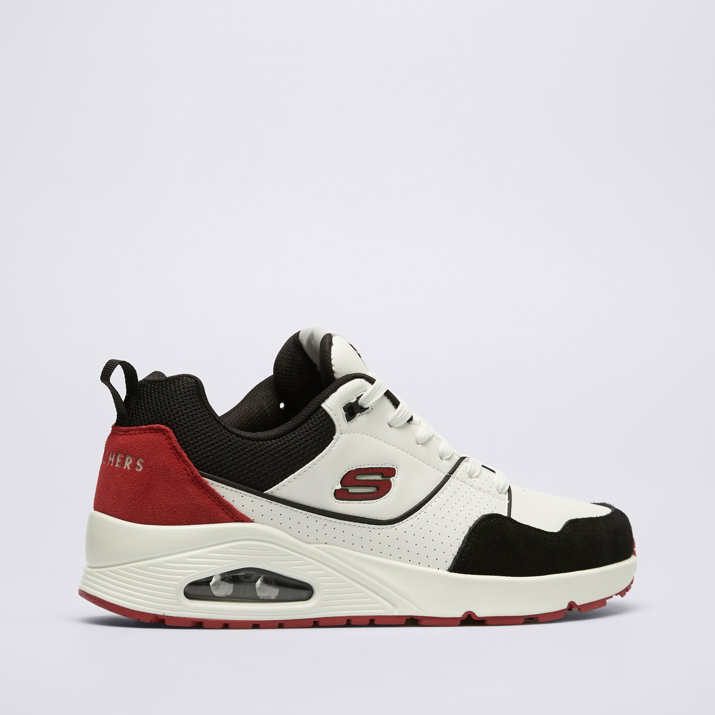 Buty sportowe męskie SKECHERS UNO 183020wbrd kolor biały