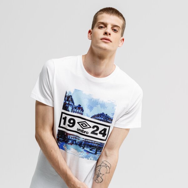 Koszulka męska UMBRO T-SHIRT LAWRENCE ul39tsm28001 kolor biały