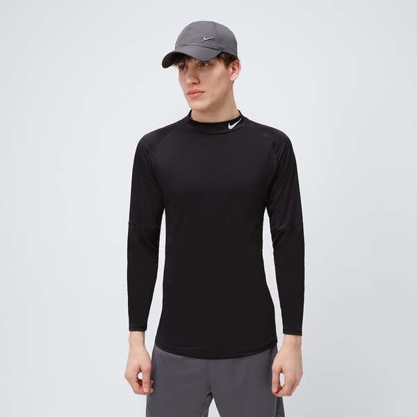 Koszulka męska NIKE T-SHIRT LS M NP DF TIGHT LS MOCK fb7908-010 kolor czarny