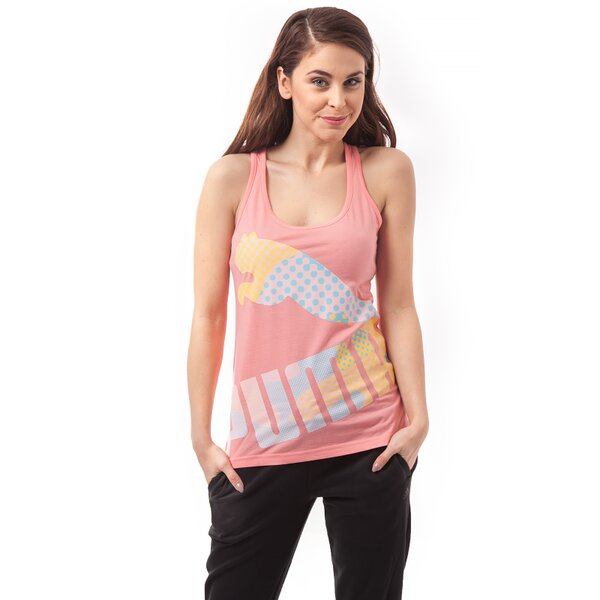 Top damski PUMA TANK STYLE INJ TANK 83217845 kolor różowy