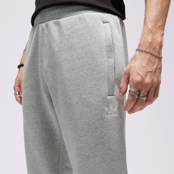 Spodnie dresowe męskie ADIDAS SPODNIE ESSENTIALS PANT ia4833 kolor szary