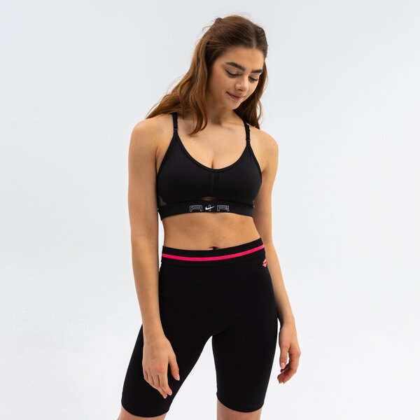 Top damski NIKE BRA W NK AIR DF INDY CUTOUT dd1379-010 kolor czarny