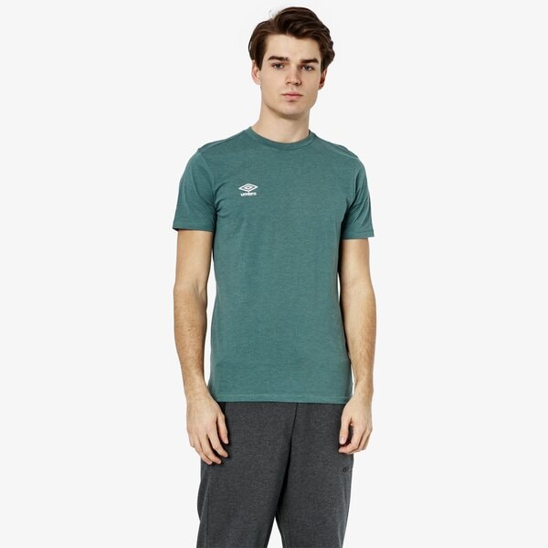 Koszulka męska UMBRO T-SHIRT SS FW SMALL LOGO COTTON 65353u-gvk kolor niebieski