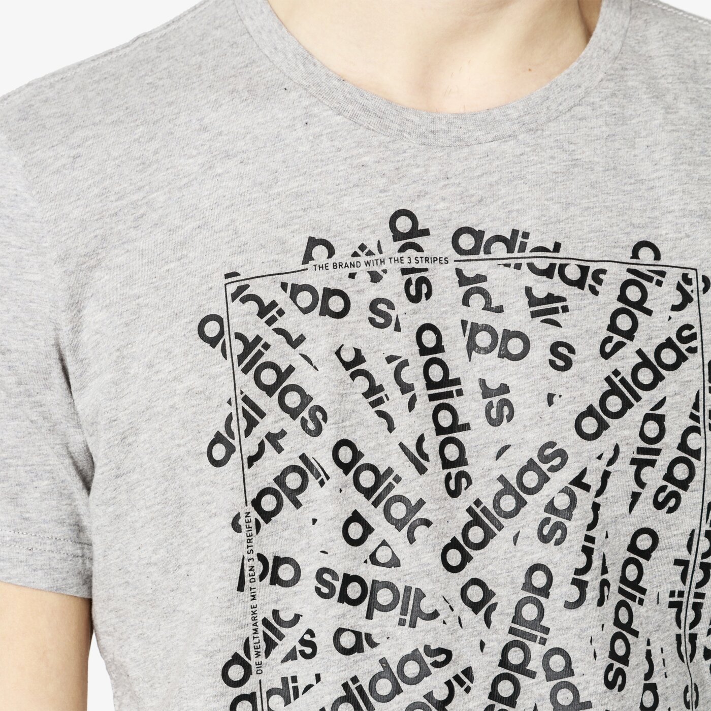 Koszulka męska ADIDAS T-SHIRT SS E LIN SCATTER T dv3047 kolor szary