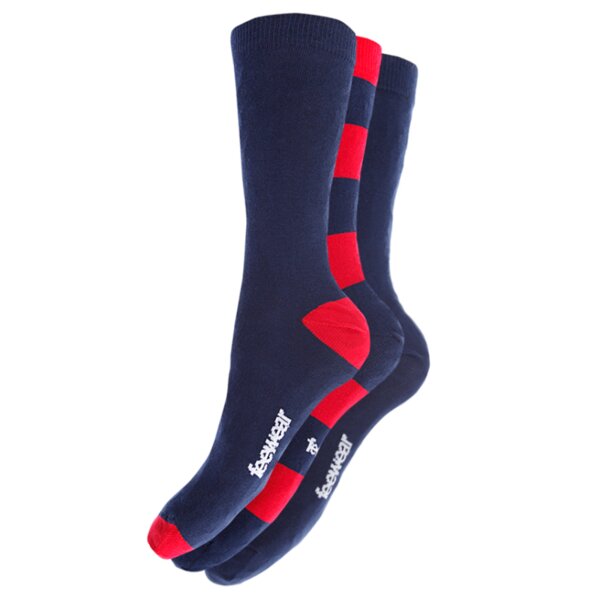 Skarpetki damskie FEEWEAR SKARPETY WYSOKIE 3PPK MIX2 fwsk2611 kolor granatowy