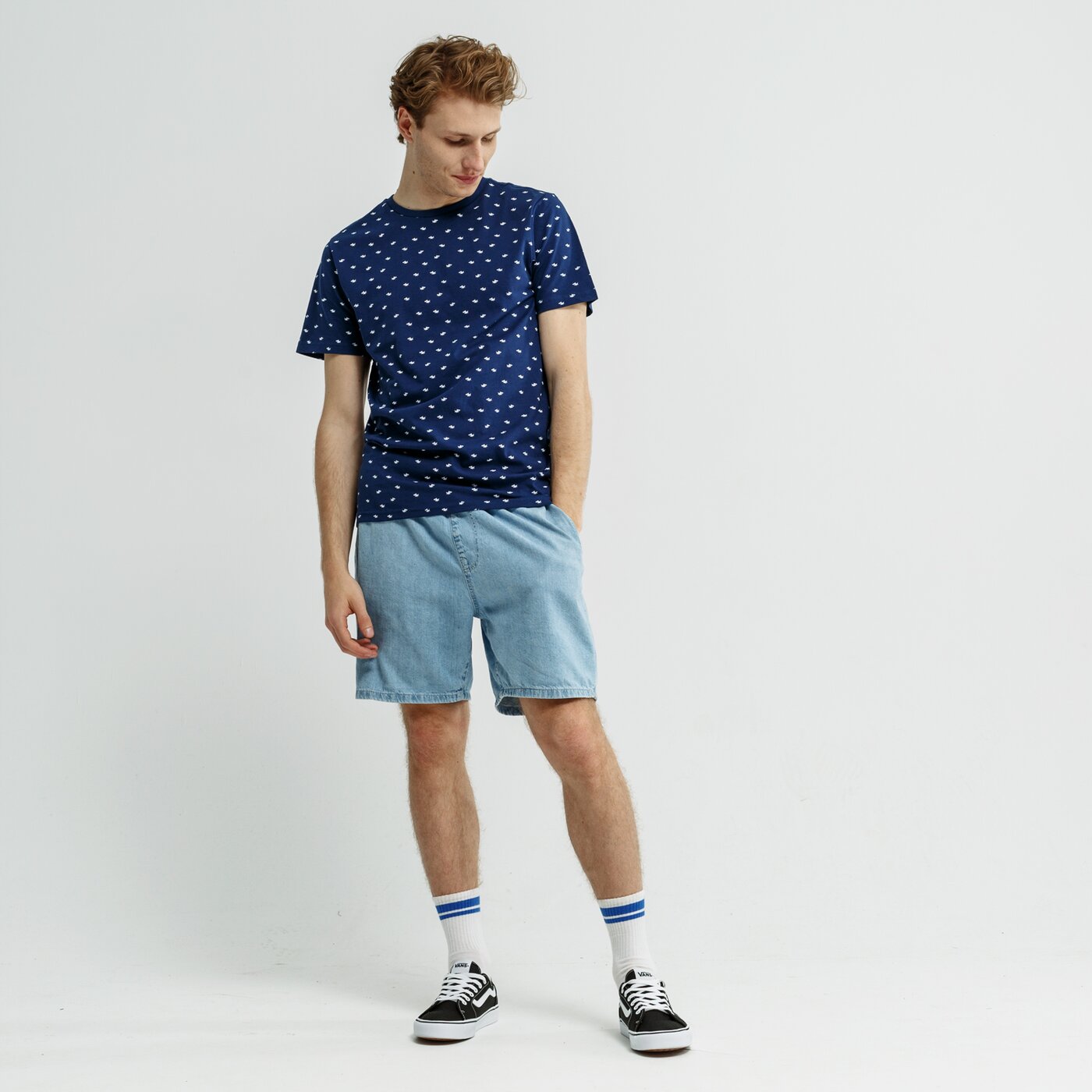 Koszulka męska FEEWEAR T-SHIRT SS YOPAL fw19tsm60001 kolor granatowy