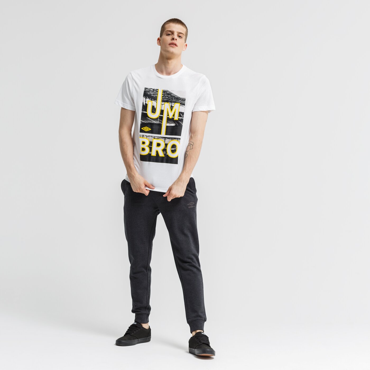 Koszulka męska UMBRO T-SHIRT OSWALD ul39tsm26002 kolor biały