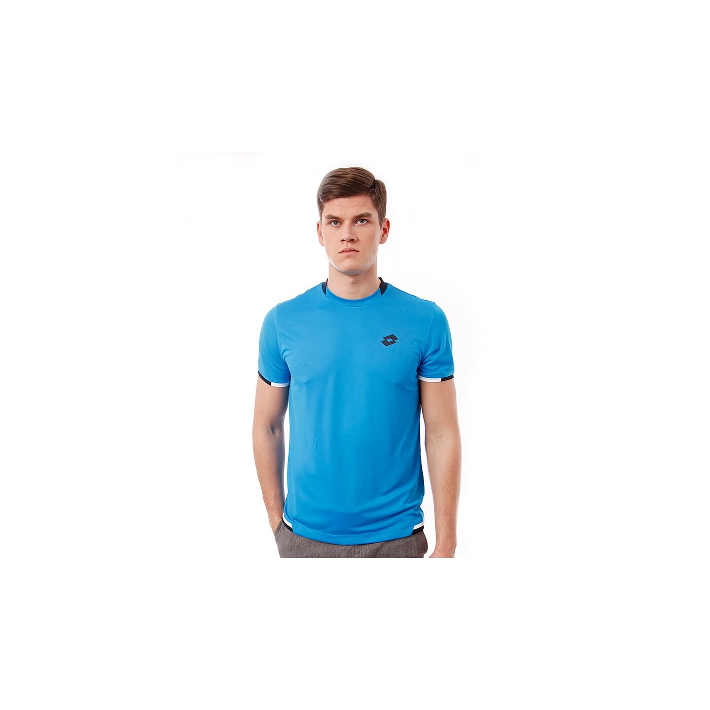 Koszulka męska LOTTO T-SHIRT LOB q8724 kolor niebieski