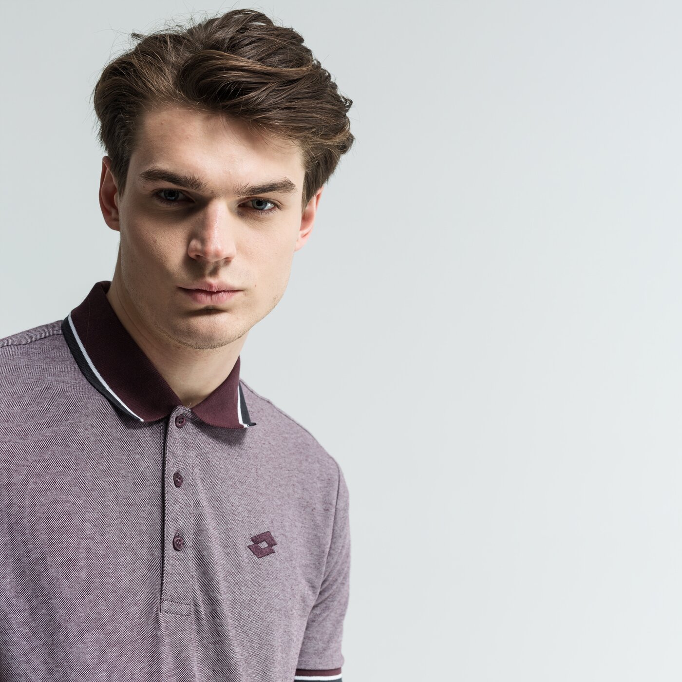 Koszulka polo męska LOTTO POLO L73 PLUS PQ l54615-1tm kolor fioletowy