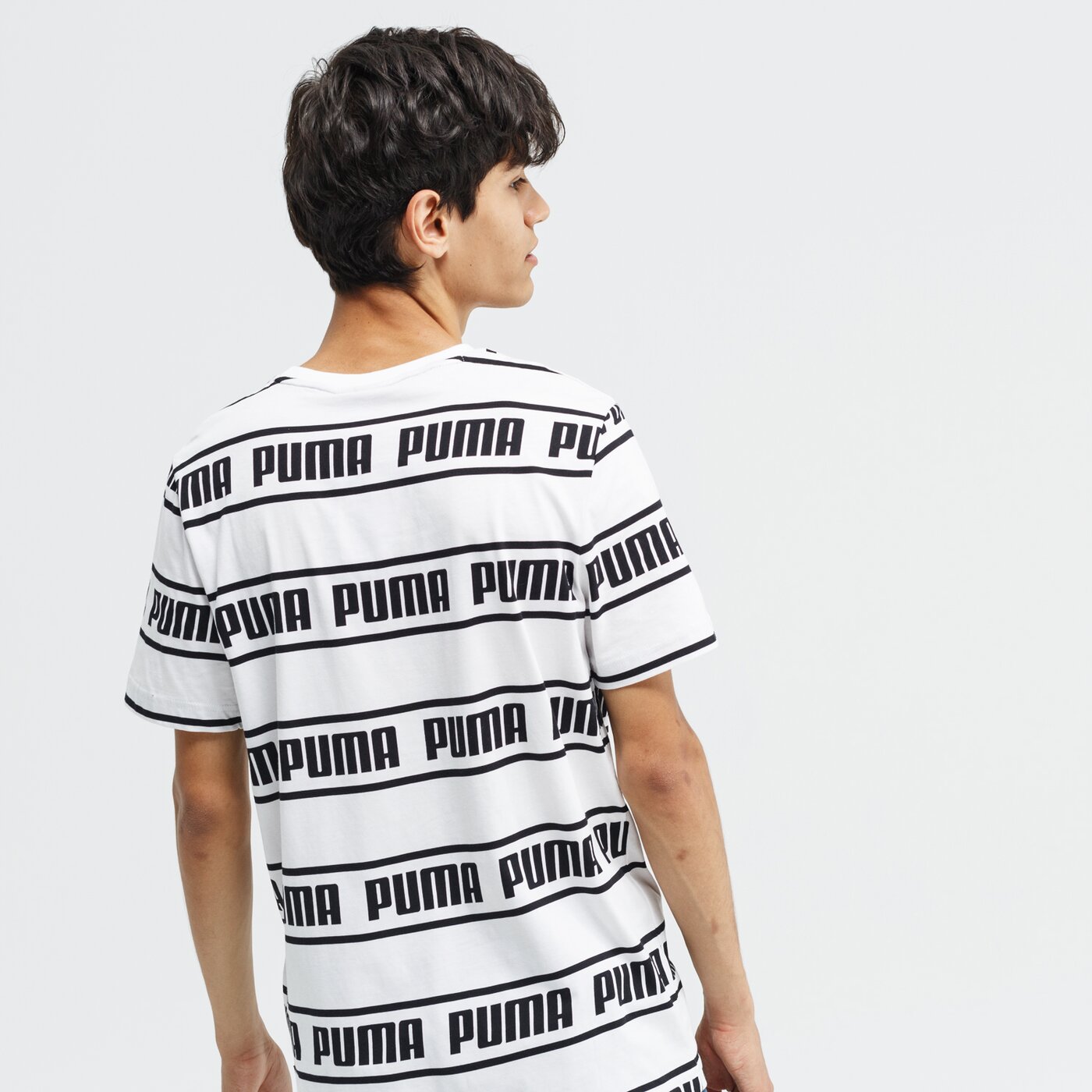 Koszulka męska PUMA T-SHIRT SS AMPLIFIED 58042702 kolor biały