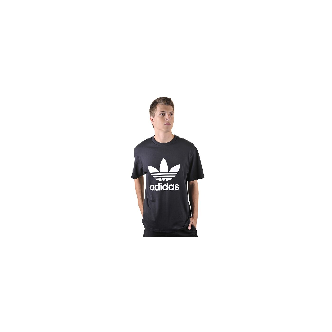 Koszulka męska ADIDAS T-SHIRT ADI TREFOIL 608878 kolor czarny