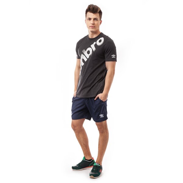 Koszulka męska UMBRO T-SHIRT GRAPHIC COTTON 63062u1ap kolor szary