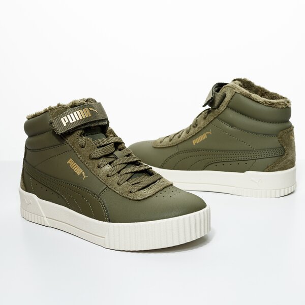 Buty sportowe damskie PUMA CARINA MID WTR 37414002 kolor khaki