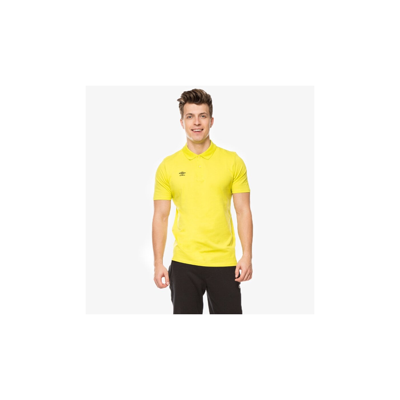 Koszulka polo męska UMBRO POLO JERSEY 62294ugff kolor żółty