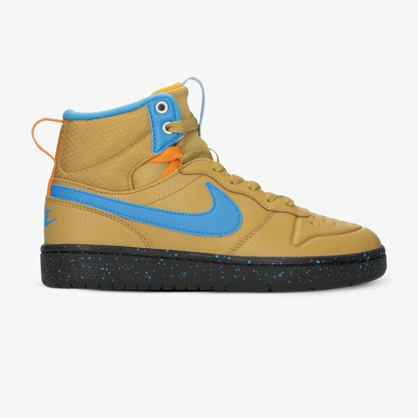 Buty dziecięce NIKE COURT BOROUGH MID 2 BOOT (GS) bq5440-701 kolor brązowy