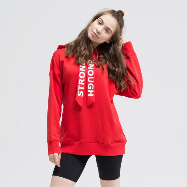 Bluza damska UMBRO BLUZA Z KAPTUREM HAKUSA ul39bld03001 kolor czerwony