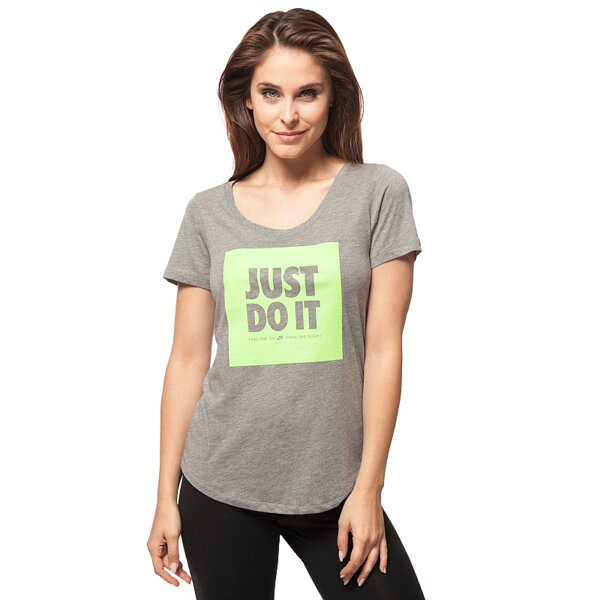 Koszulka damska NIKE T-SHIRT REFLECTIVE JDI 685514091 kolor szary