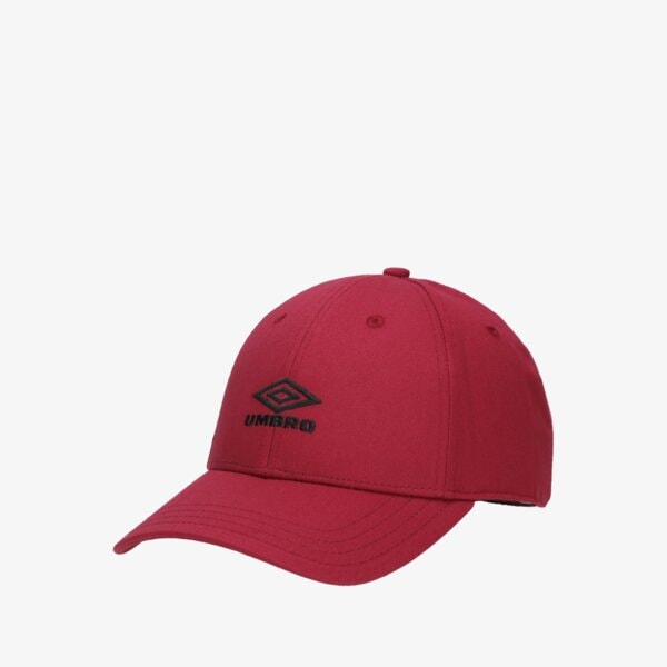 Czapka z daszkiem damska UMBRO CZAPKA LIFESTYLE LOGO 65885u-lbe kolor bordowy