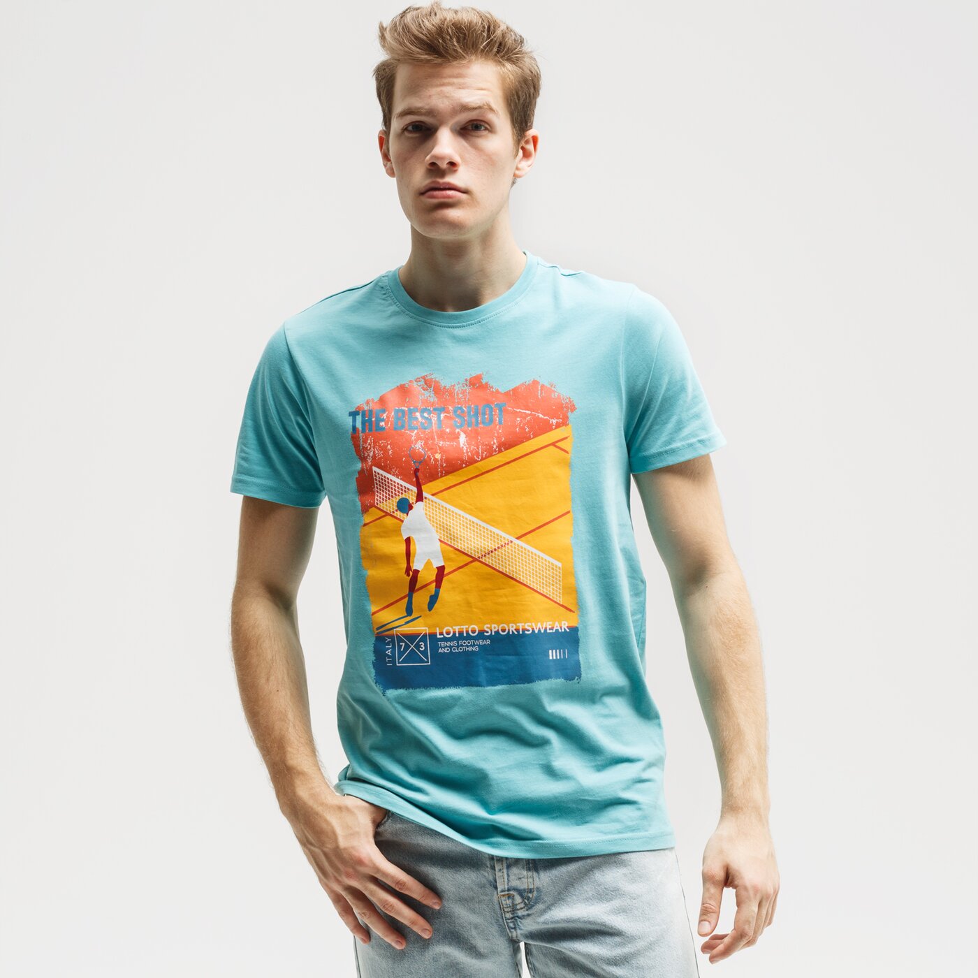 Koszulka męska LOTTO T-SHIRT KATKO lo120tsm14001 kolor niebieski