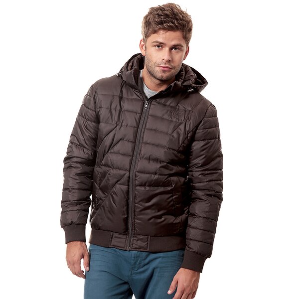 Kurtka zimowa męska UMBRO KURTKA TACOMA ul34kum01003 kolor brązowy