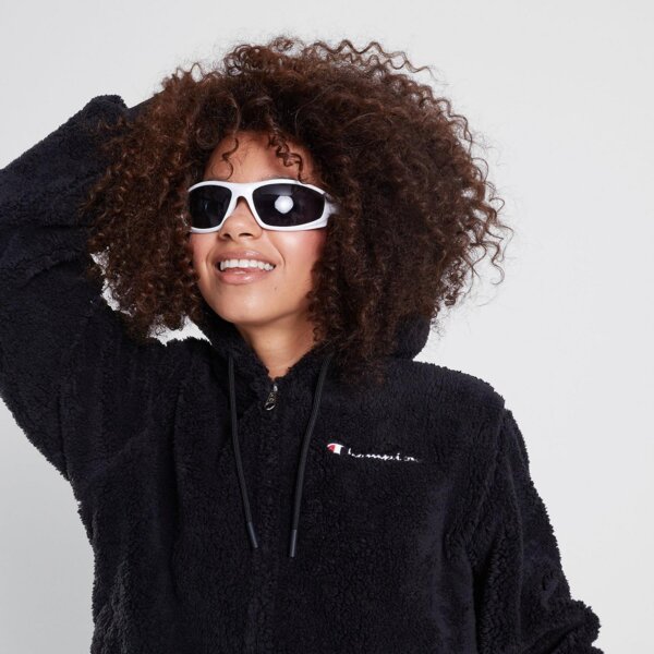 Bluza damska CHAMPION POLAR HOODED SWEATSHIRT 116599kk001 kolor czarny