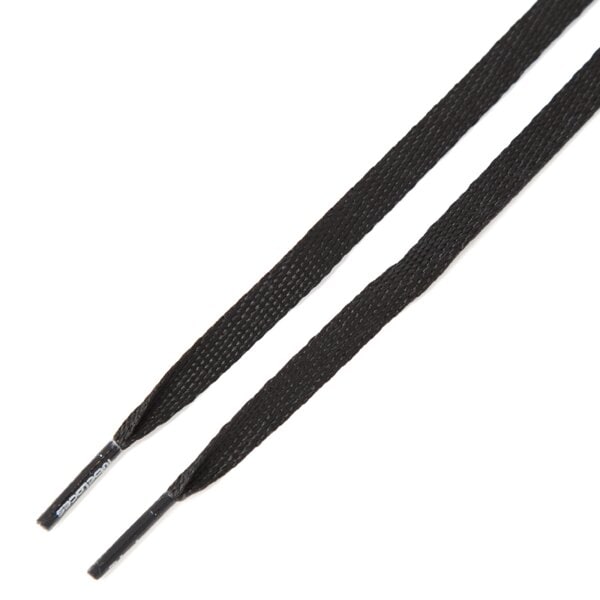 TUBE LACES SZNURÓWKI SILVER FLAT 1045701 kolor czarny