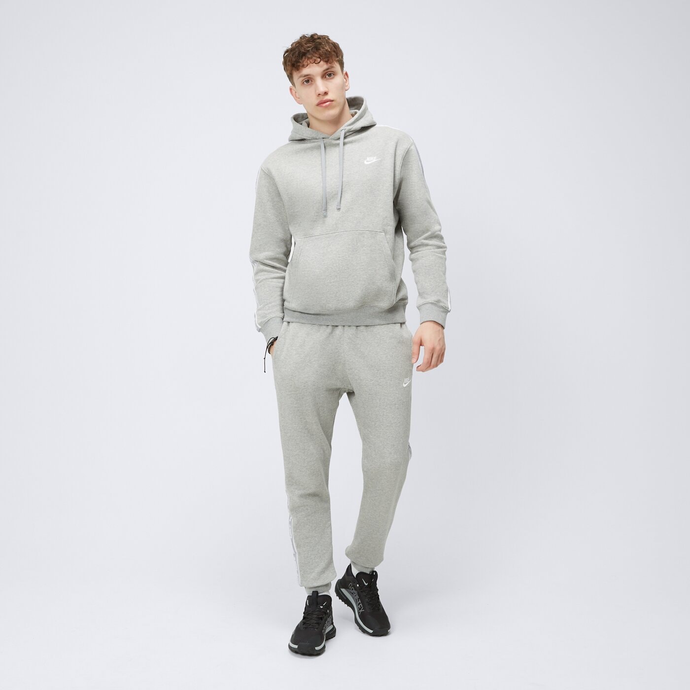 NIKE DRES M NK CLUB FLC GX HD TRK SUIT fb7296-063 kolor szary