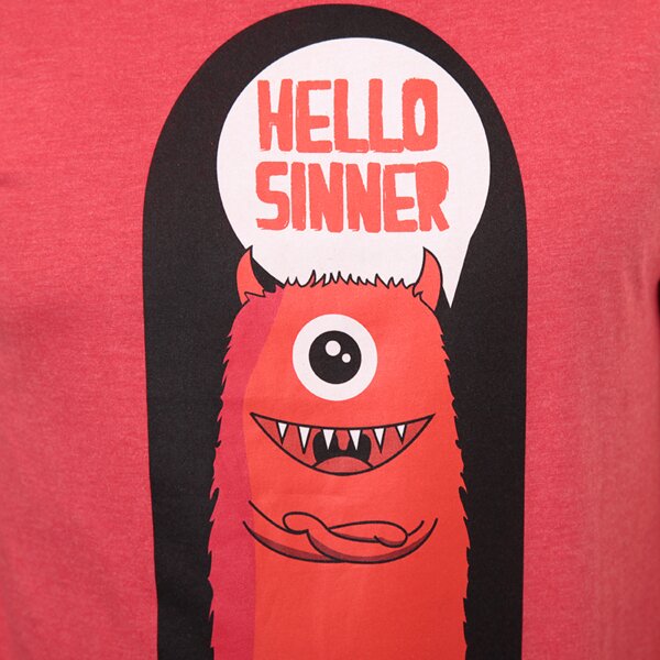 Koszulka męska CONFRONT T-SHIRT FILUTTO cf14tsmpr024 kolor czerwony