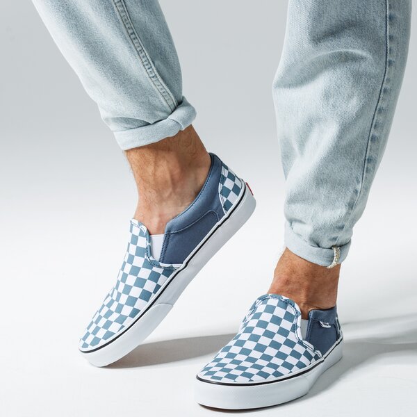 Buty sportowe męskie VANS MN ASHER CHECKERBOARD vn000seqw501 kolor niebieski