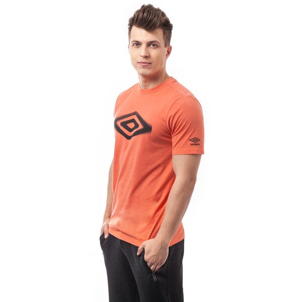 Koszulka męska UMBRO T-SHIRT VELOCITA 62897ucvj kolor pomarańczowy