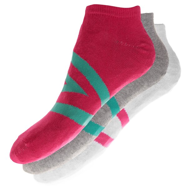 Skarpetki damskie UMBRO SKARPETY 3PPK SNEAKER MIX 6 ROSE GREY um27679efg kolor różowy
