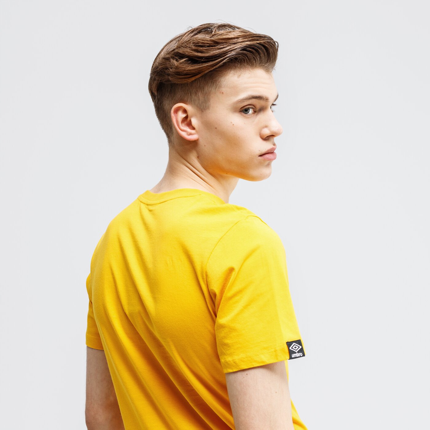 Koszulka męska UMBRO T-SHIRT FANS 65709u-hvz kolor żółty