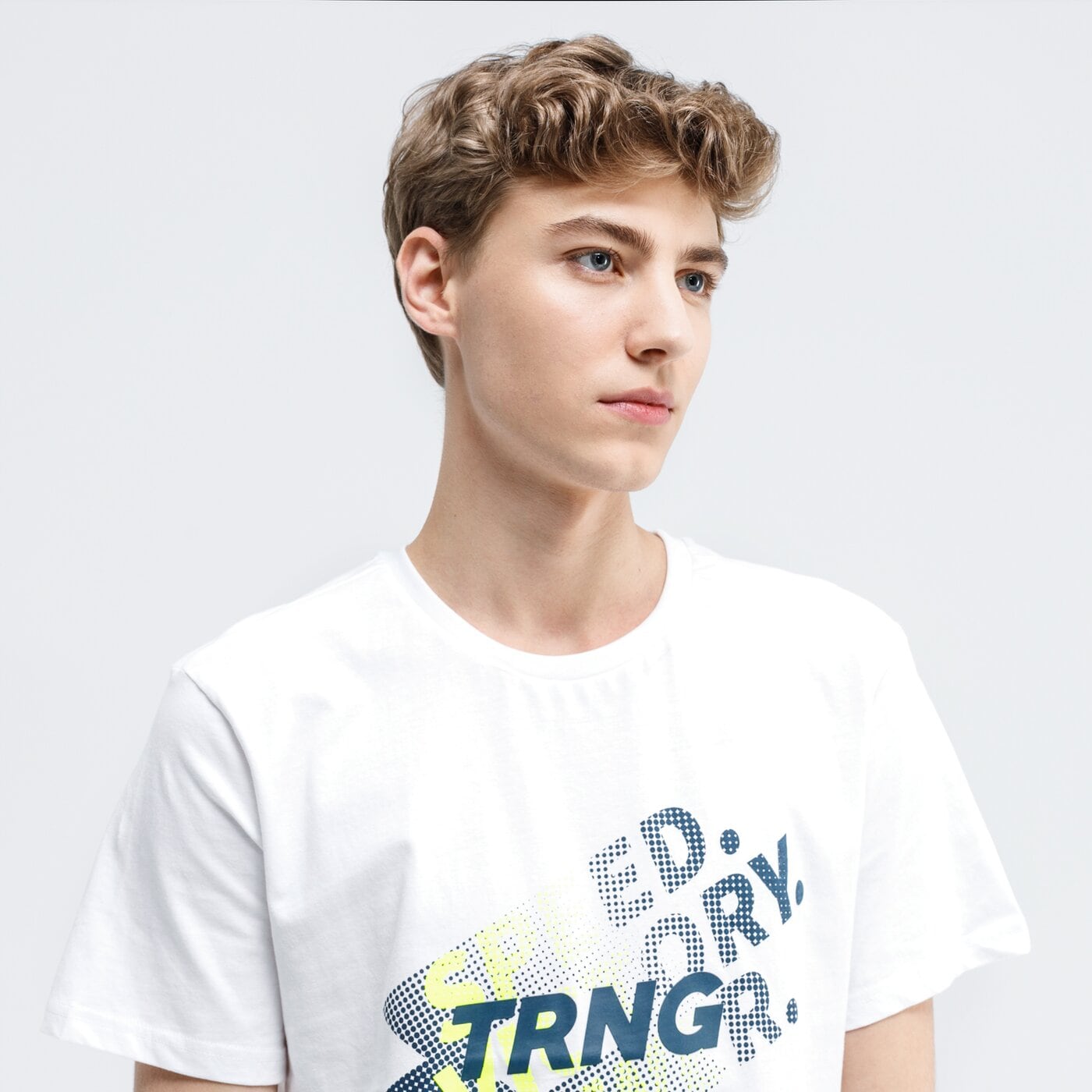 Koszulka męska LOTTO T-SHIRT OLUVO lo120tsm12003 kolor biały