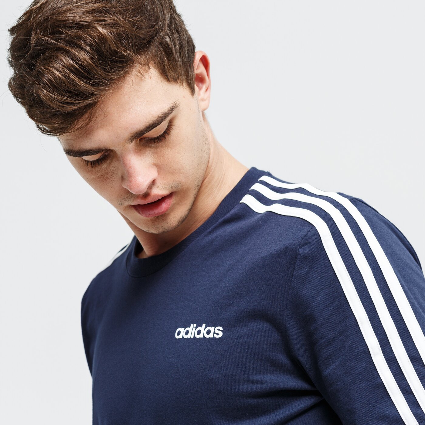 Koszulka męska ADIDAS T-SHIRT E 3S du0440 kolor granatowy