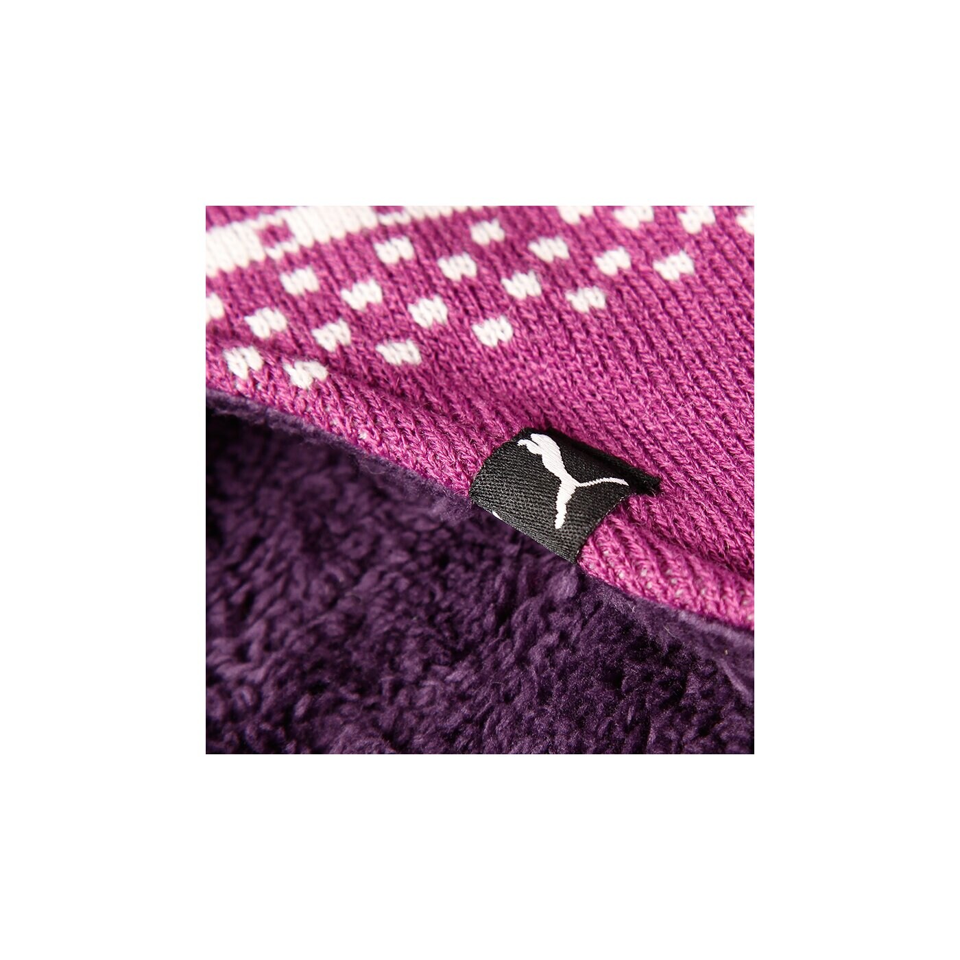 Czapka zimowa damska PUMA CZAPKA Z EARFLAP BEANIE 84341302 kolor różowy