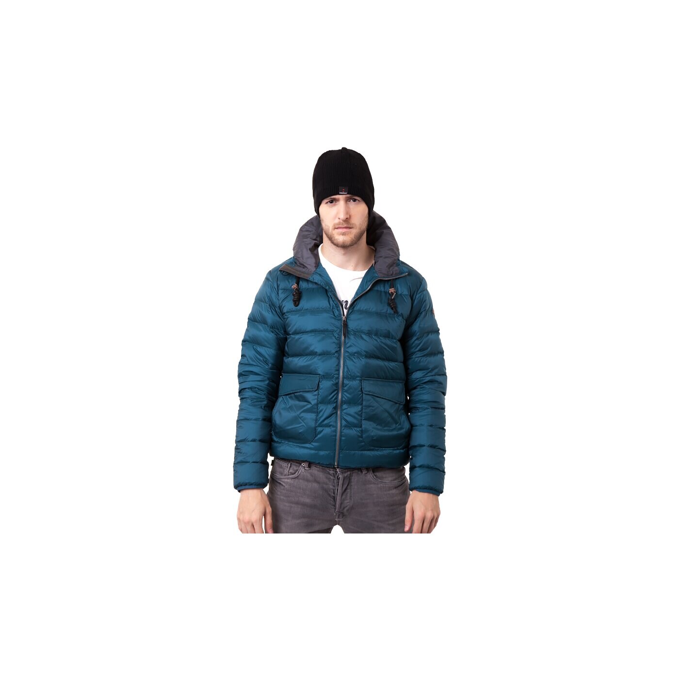 Czapka zimowa męska CONFRONT CZAPKA ZIMOWA CLASSIC BEANIE BLACK CLASSIC BEANIE B cf33cam01 kolor czarny