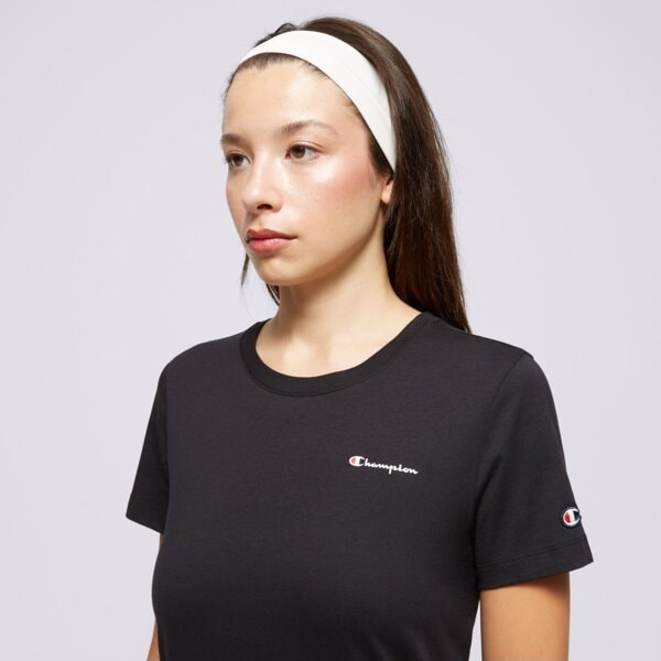 Koszulka damska CHAMPION T-SHIRT CREWNECK T-SHIRT 117367kk001 kolor czarny
