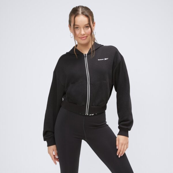 Bluza damska REEBOK BLUZA ROZPINANA Z KAPTUREM RIE FT FULLZIP ht8048 kolor czarny