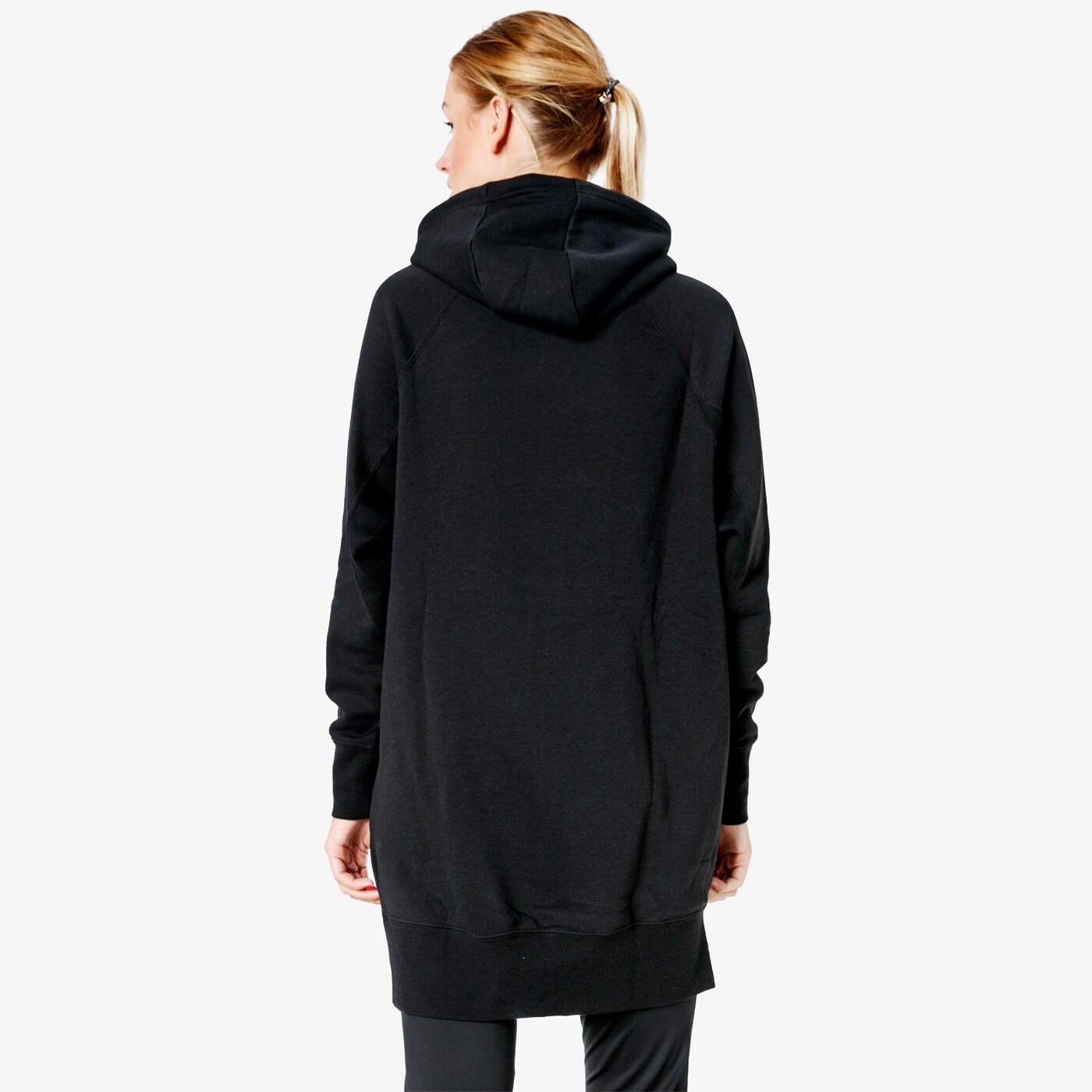 Sukienka damska NIKE SUKIENKA RALLY HOODIE RIB 930895-010 kolor czarny