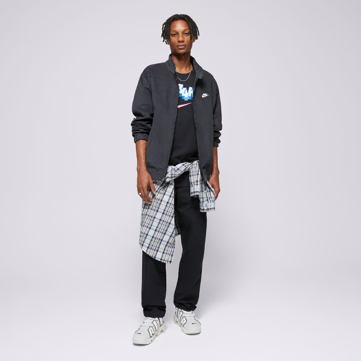 Kurtka przejściowa męska NIKE KURTKA PRZEJŚCIOWA M NK CLUB HARRINGTON CRDRY fz0631-010 kolor czarny